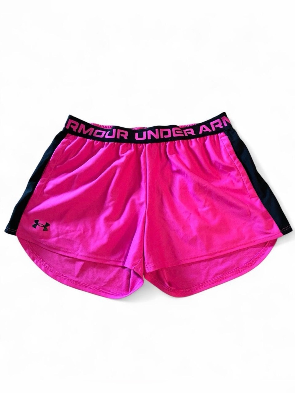 Pink & black Under Armour Workout Shorts Medium